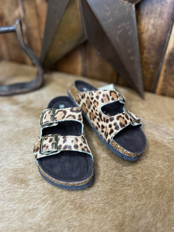 Women's Roper Leopard Delilah Sandals *FINAL SALE*-Sandals-Roper-Lucky J Boots & More, Women's, Men's, & Kids Western Store Located in Carthage, MO