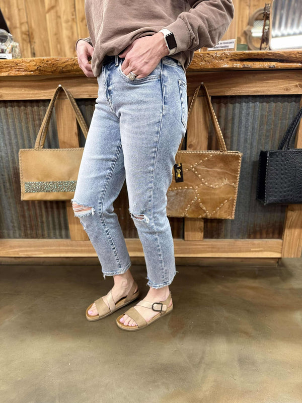 Women's Flying Monkey Vivie High Rise Straight Jeans *FINAL SALE*-Women's Denim-Flying Monkey-Lucky J Boots & More, Women's, Men's, & Kids Western Store Located in Carthage, MO