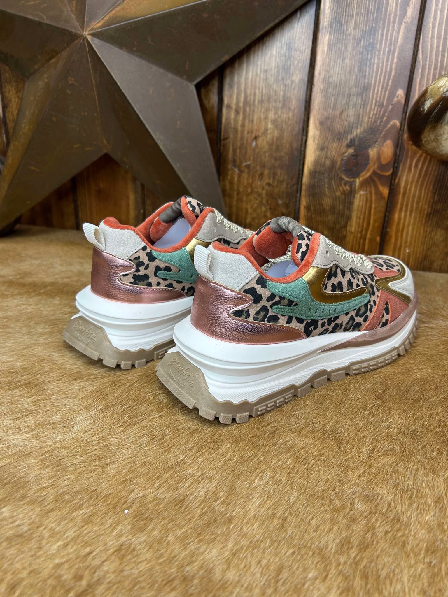 Women's Blowfish Malibu Leo Retro Sneakers-Women's Casual Shoes-Blowfish Malibu-Lucky J Boots & More, Women's, Men's, & Kids Western Store Located in Carthage, MO