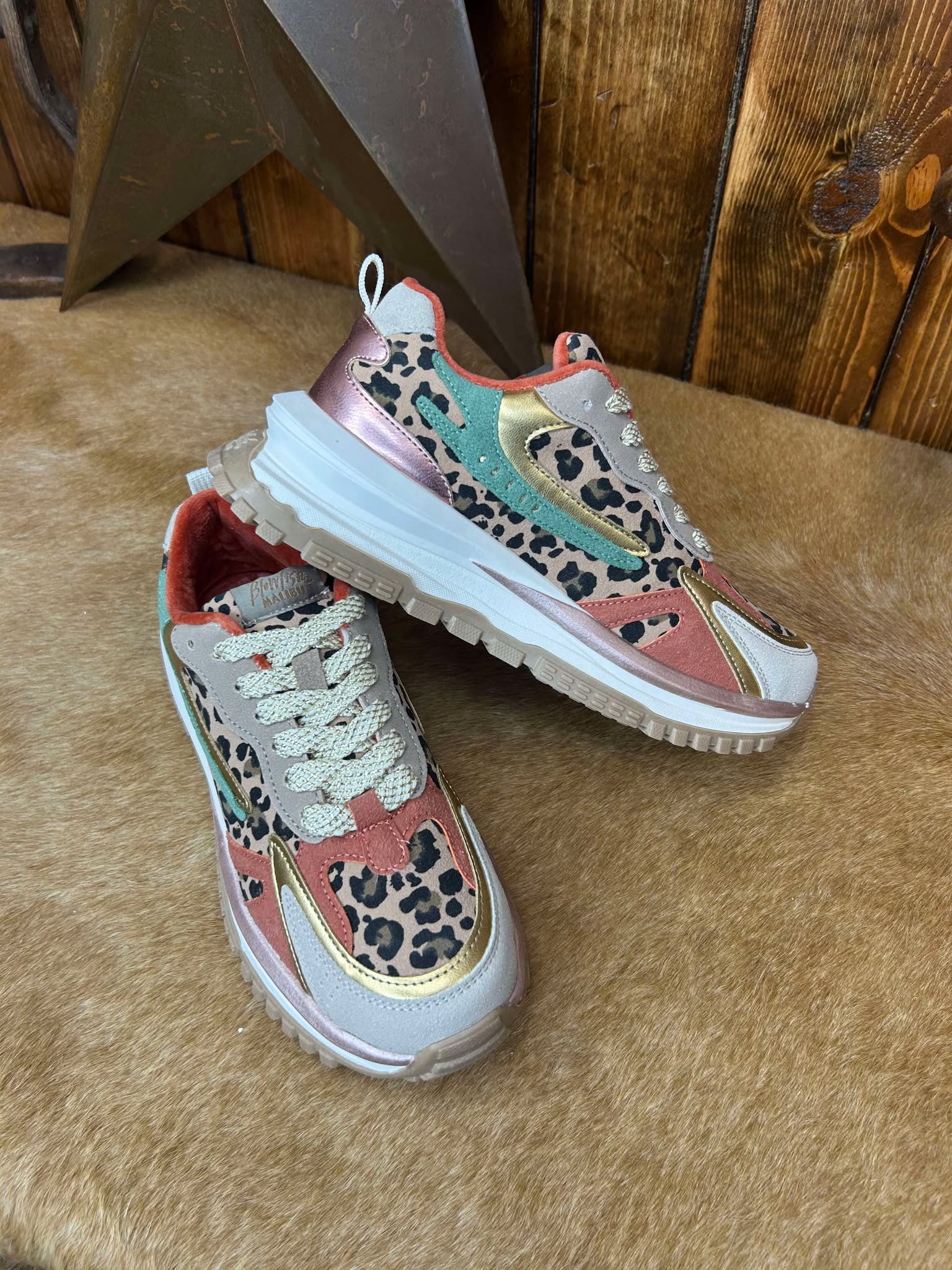 Women's Blowfish Malibu Leo Retro Sneakers-Women's Casual Shoes-Blowfish Malibu-Lucky J Boots & More, Women's, Men's, & Kids Western Store Located in Carthage, MO