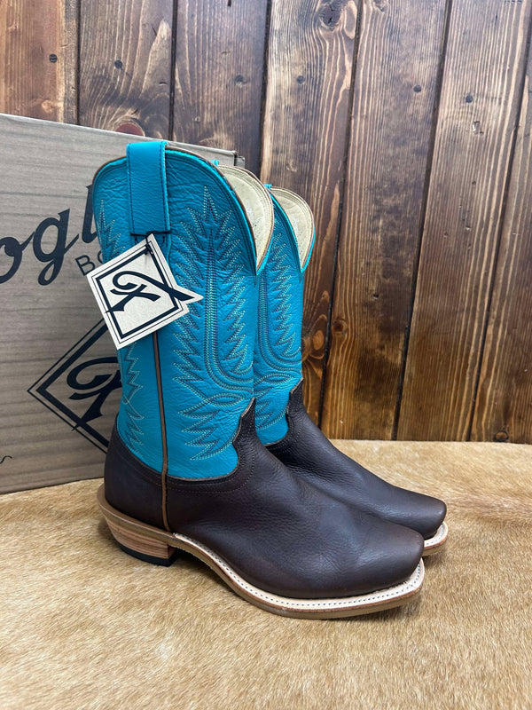 Men's Fenoglio Mocha Pull Up Boot-Men's Boots-Fenoglio Boots-Lucky J Boots & More, Women's, Men's, & Kids Western Store Located in Carthage, MO