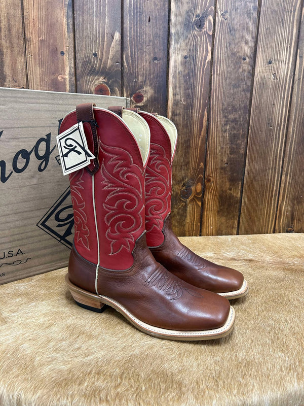 Men's Fenoglio Cognac King Ranch Boot-Men's Boots-Fenoglio Boots-Lucky J Boots & More, Women's, Men's, & Kids Western Store Located in Carthage, MO