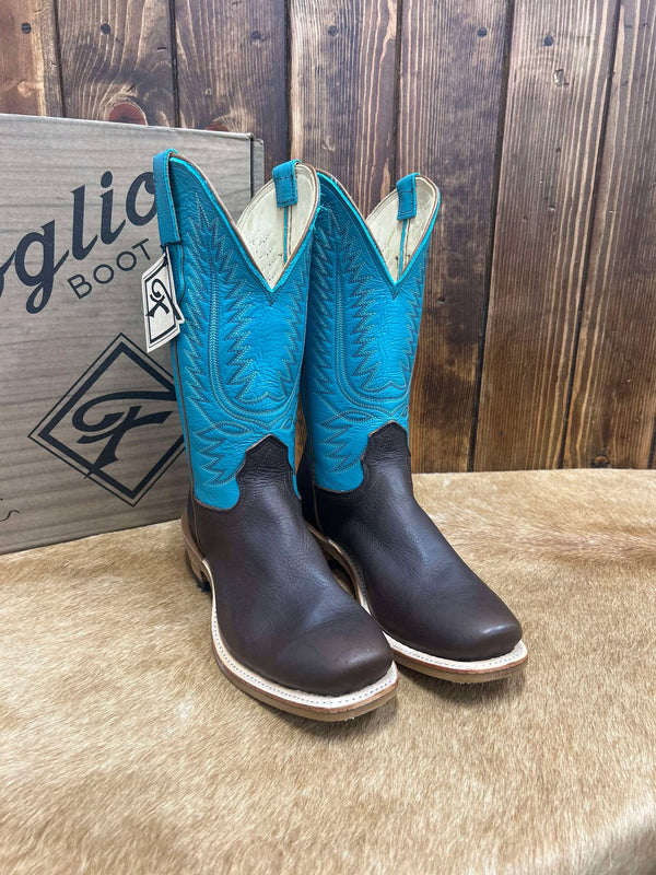 Men's Fenoglio Mocha Pull Up Boot-Men's Boots-Fenoglio Boots-Lucky J Boots & More, Women's, Men's, & Kids Western Store Located in Carthage, MO