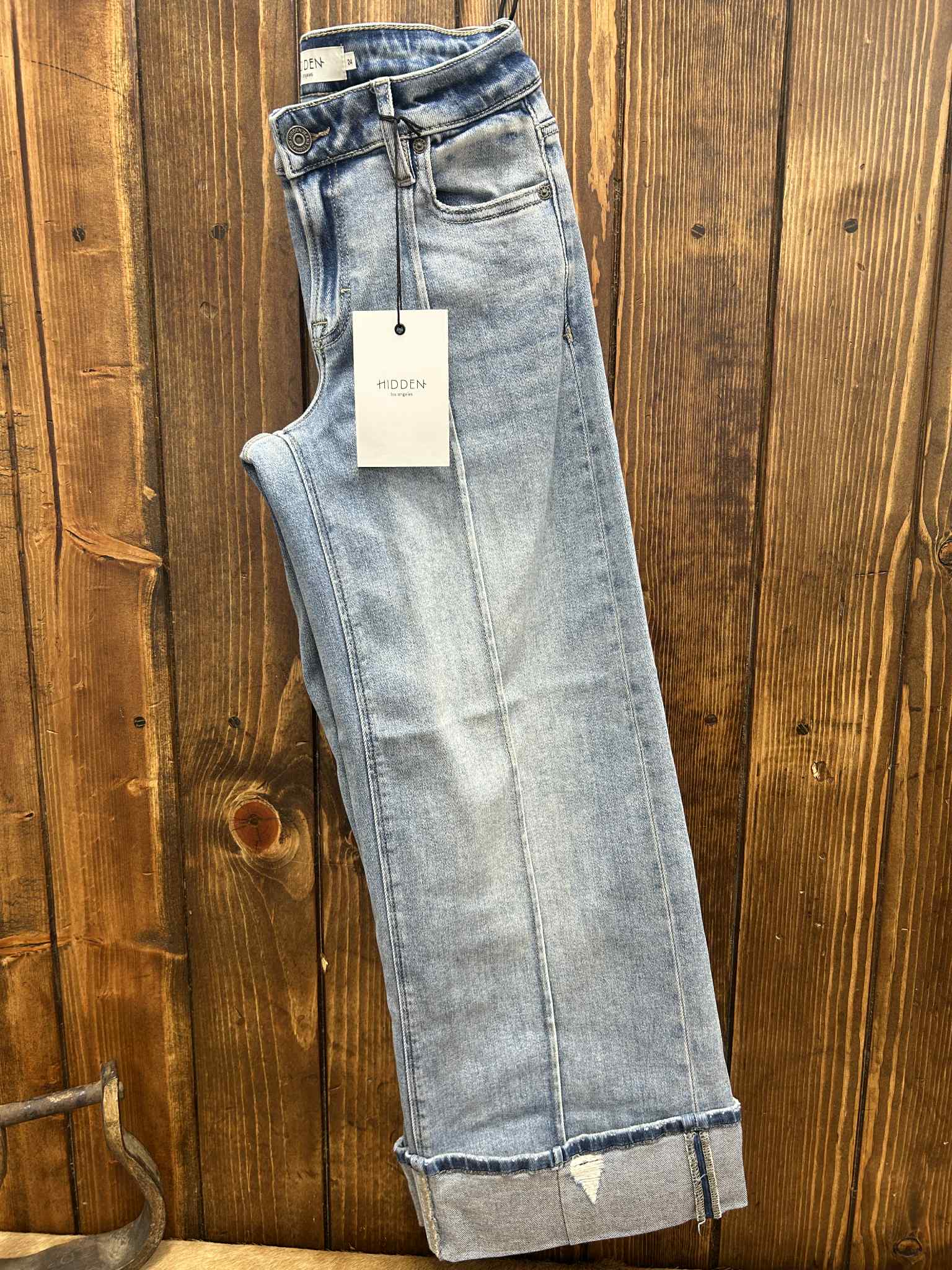 Hidden Nicki Mid Rise Extra Wide Leg Jean-Women's Denim-HIDDEN-Lucky J Boots & More, Women's, Men's, & Kids Western Store Located in Carthage, MO