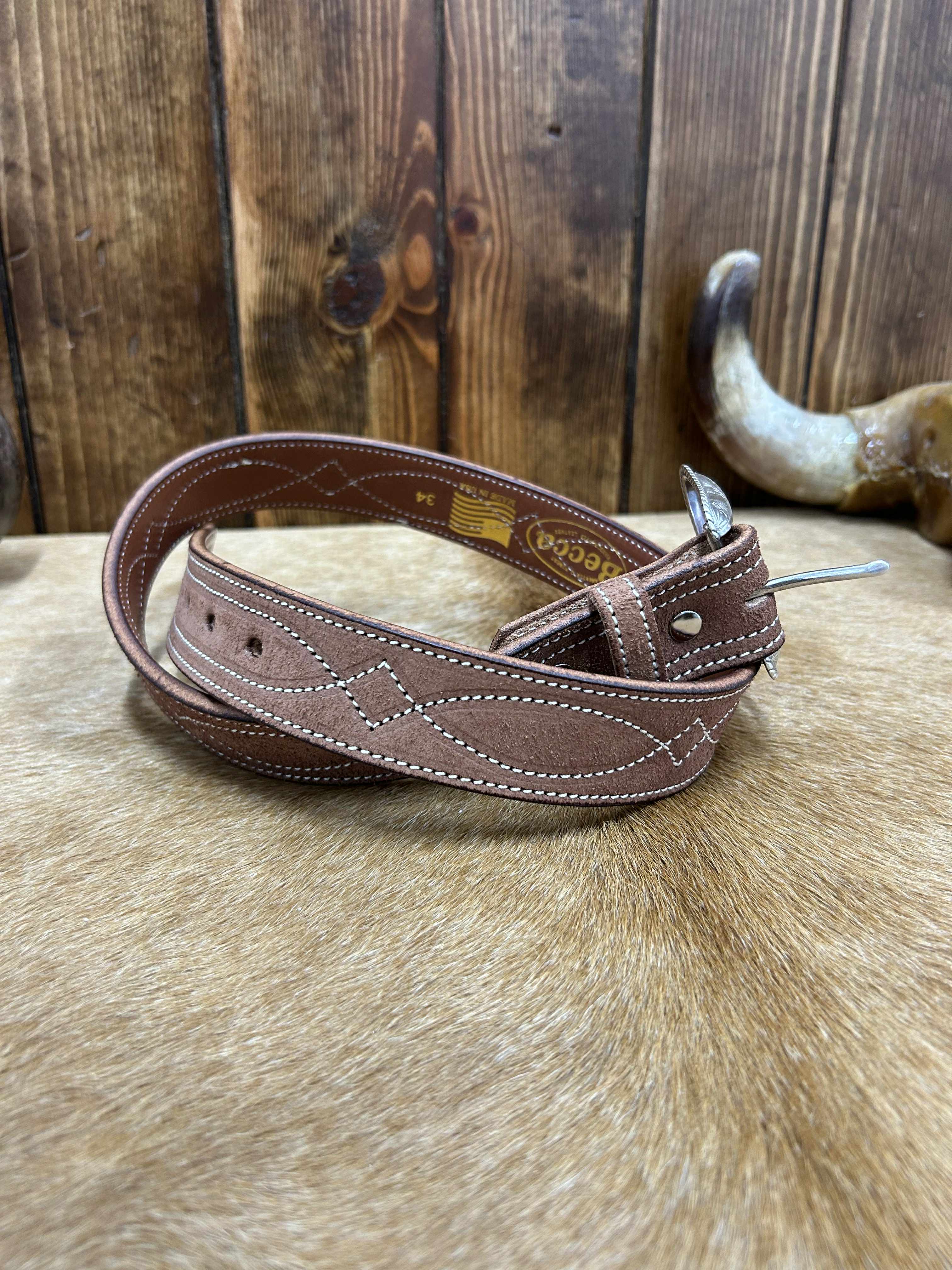 Becca Roughout Belts-Belts-Becca-Lucky J Boots & More, Women's, Men's, & Kids Western Store Located in Carthage, MO