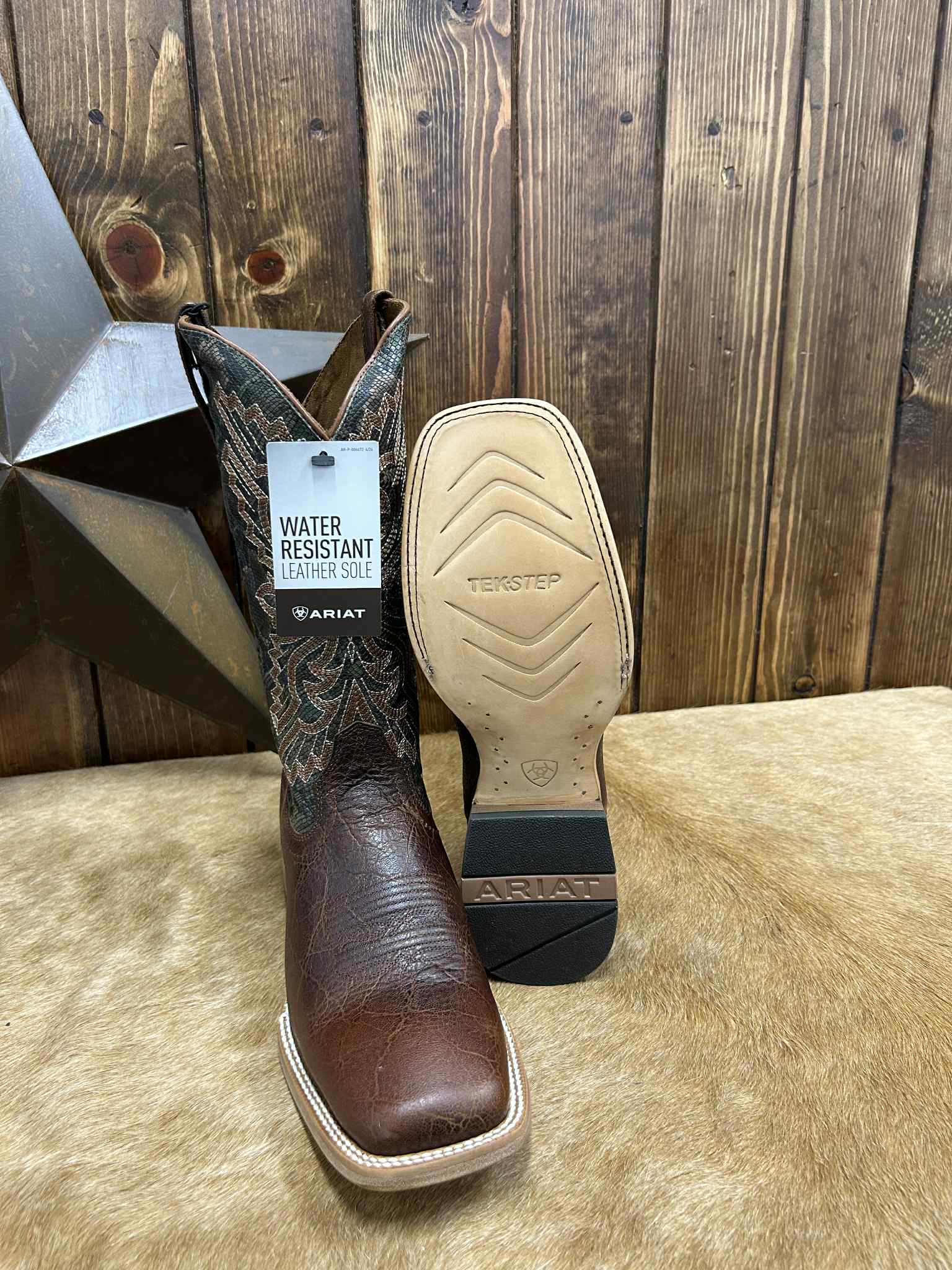Men's Ariat Warm Cognac Sting Boot-Men's Boots-Ariat-Lucky J Boots & More, Women's, Men's, & Kids Western Store Located in Carthage, MO