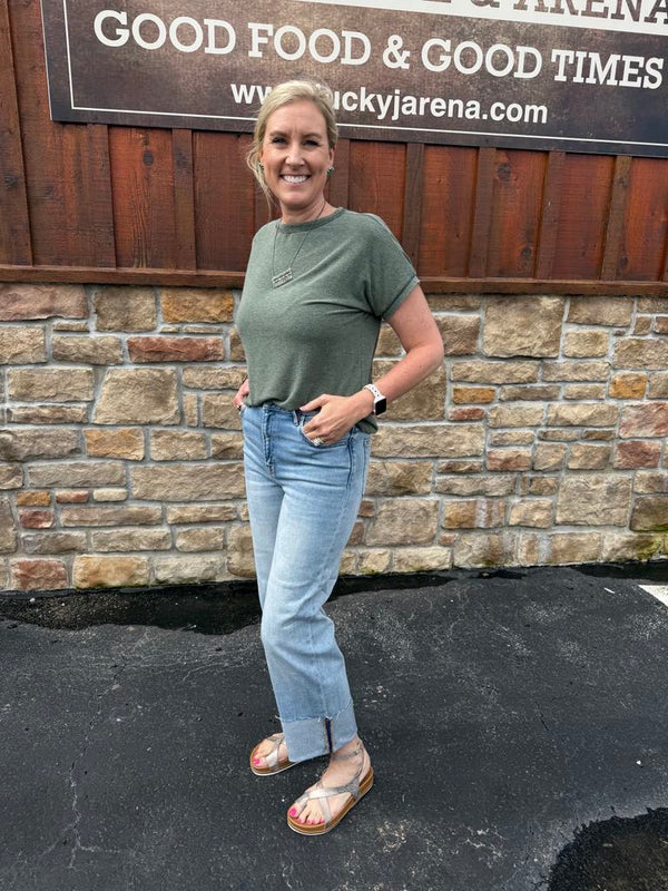 Hidden Ella High Rise Wide Straight Leg Jean-Women's Denim-HIDDEN-Lucky J Boots & More, Women's, Men's, & Kids Western Store Located in Carthage, MO