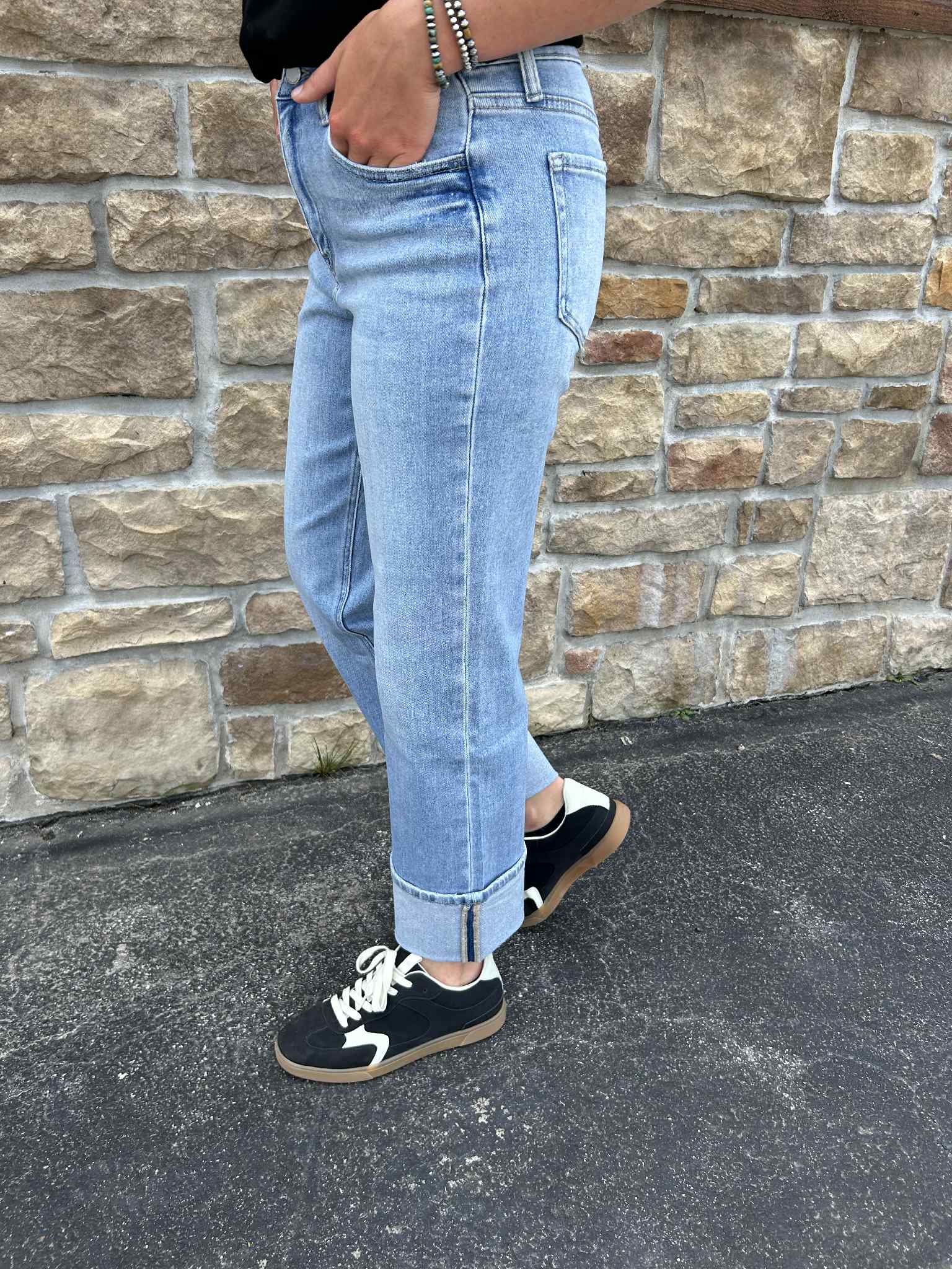 Women's Flying Monkey Elan High Rise Slim Wide Leg Jean-Women's Denim-Flying Monkey-Lucky J Boots & More, Women's, Men's, & Kids Western Store Located in Carthage, MO