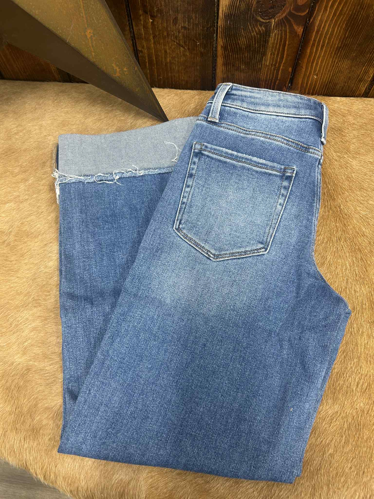 Flying Monkey Kylani High Rise Slim Wide Leg Jean-Women's Denim-Flying Monkey-Lucky J Boots & More, Women's, Men's, & Kids Western Store Located in Carthage, MO