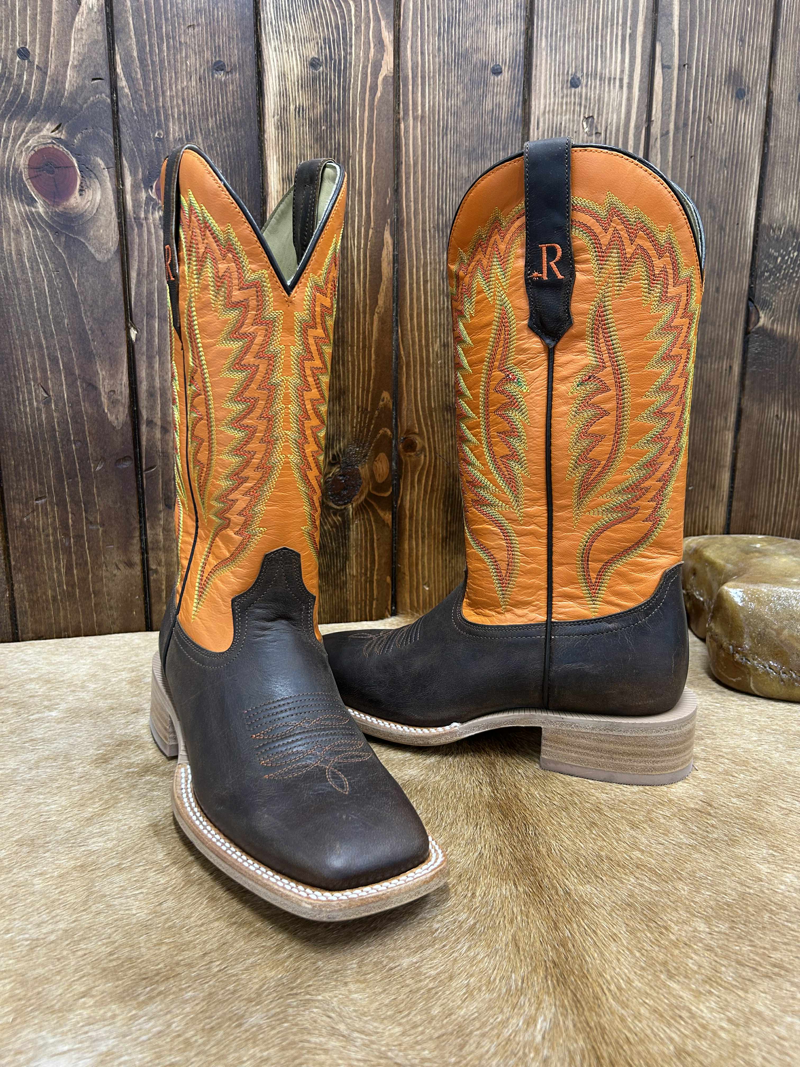 Men's R. Watson Brown Goat Boot-Men's Boots-R. Watson-Lucky J Boots & More, Women's, Men's, & Kids Western Store Located in Carthage, MO
