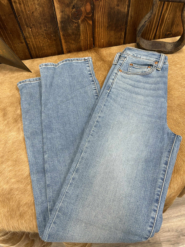 Women's Levi's Ribcage Full Length in Medium Wash Jean-Women's Denim-Levi's-Lucky J Boots & More, Women's, Men's, & Kids Western Store Located in Carthage, MO