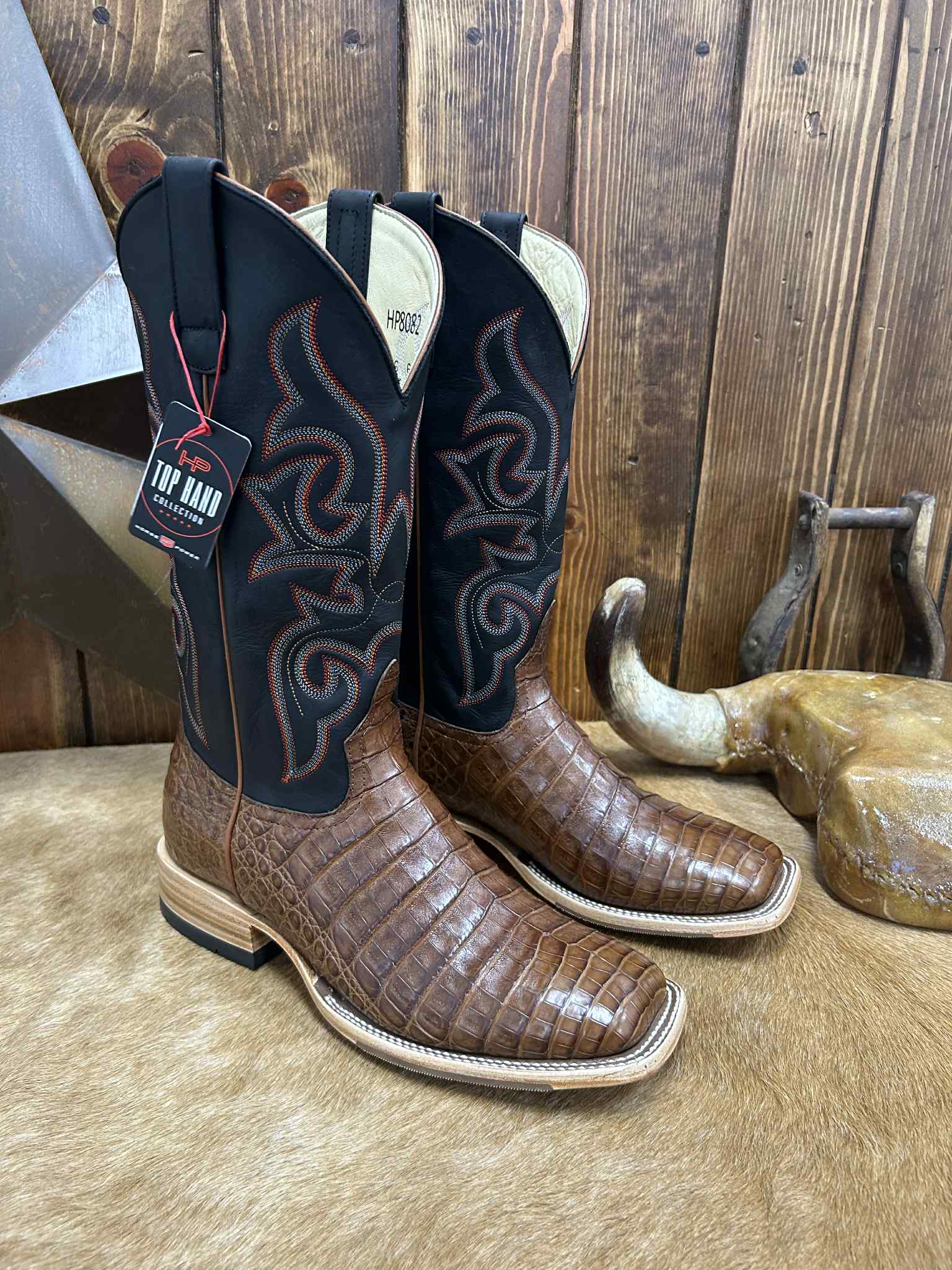 Men's Horse Power Cigar Caiman Boot-Men's Boots-Horse Power-Lucky J Boots & More, Women's, Men's, & Kids Western Store Located in Carthage, MO