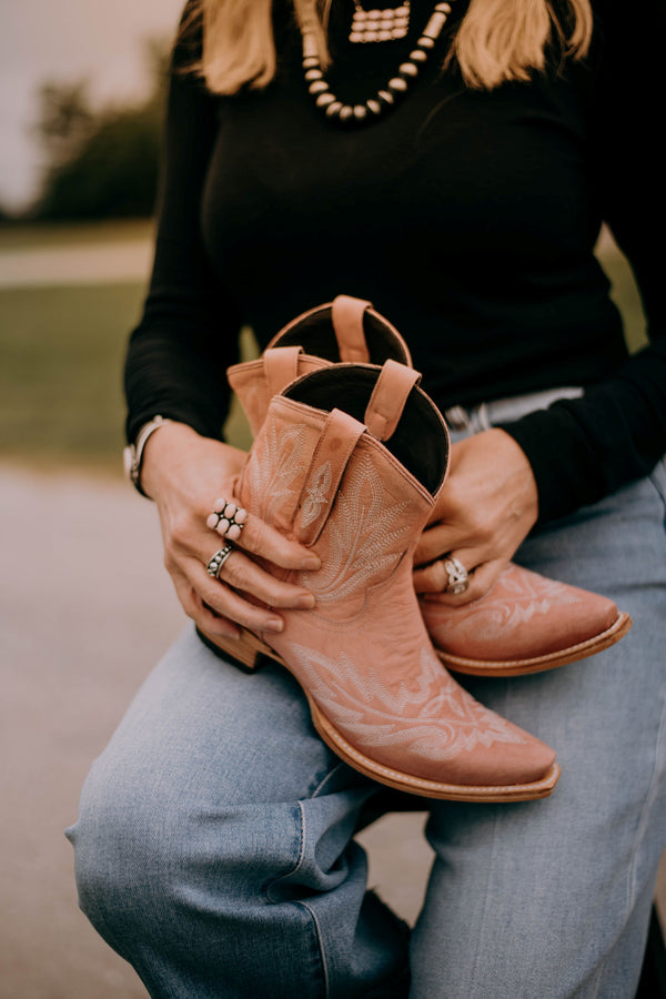 Lane Boots Lexington Blush Bootie-Women's Boots-Lane Boots-Lucky J Boots & More, Women's, Men's, & Kids Western Store Located in Carthage, MO