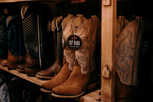Men's Horse Power Brandy Reversed Smooth Quill Boot-Men's Boots-Horse Power-Lucky J Boots & More, Women's, Men's, & Kids Western Store Located in Carthage, MO