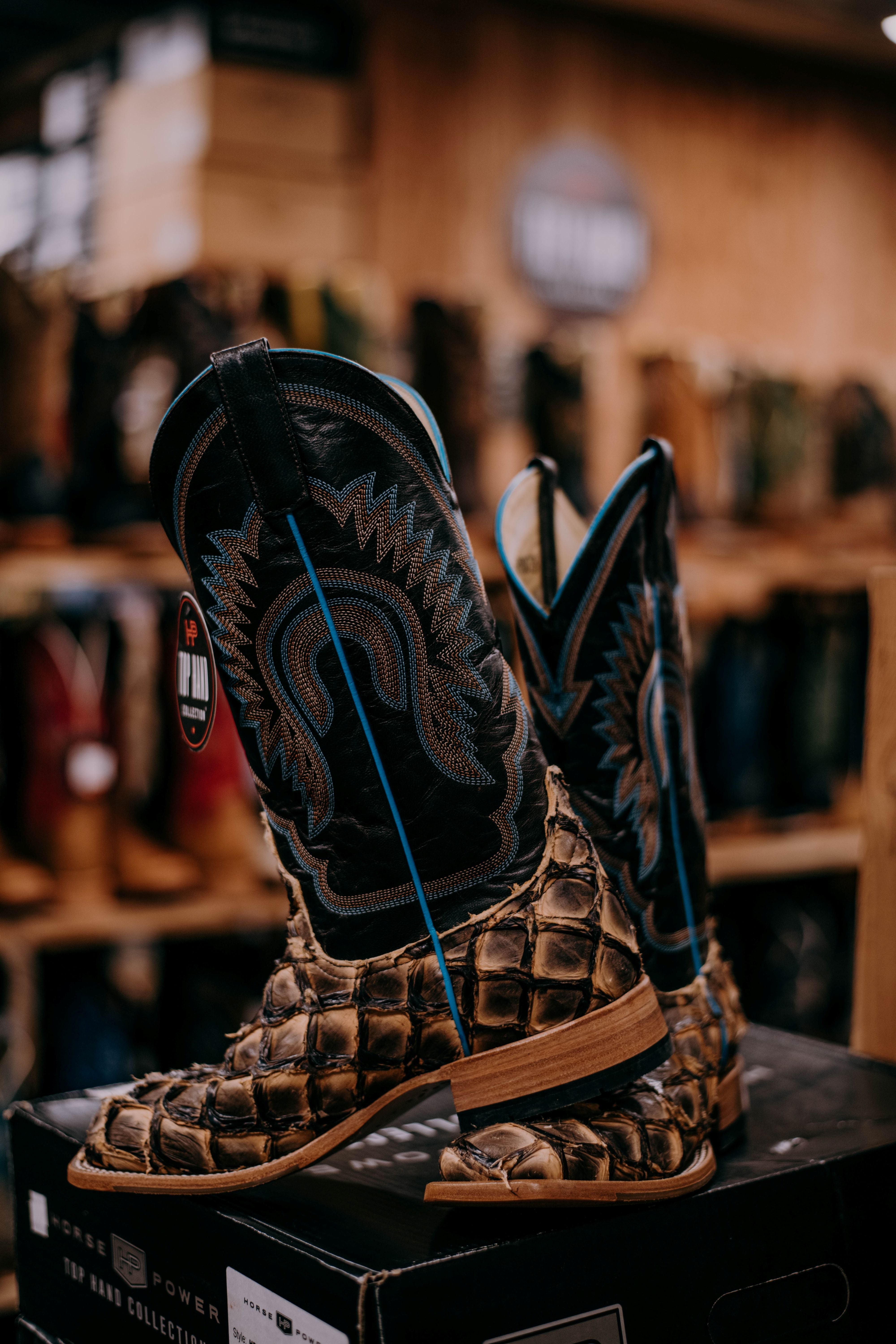 Men's Horse Power Beige Toas Big Bass Boot-Men's Boots-Horse Power-Lucky J Boots & More, Women's, Men's, & Kids Western Store Located in Carthage, MO