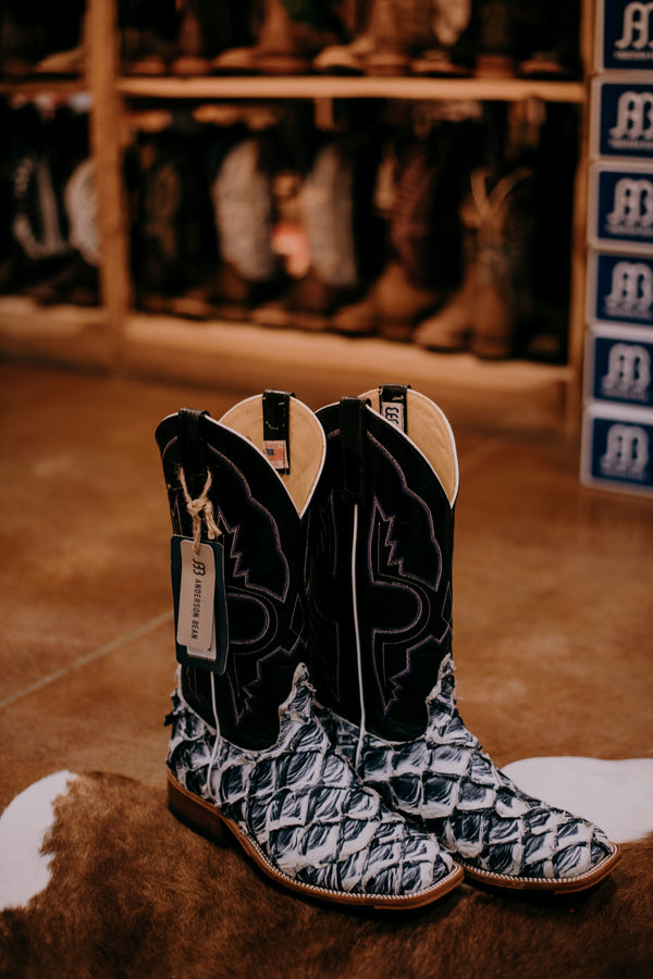 Men's Anderson Bean Ivory Eclipse Big Bass Boot-Men's Boots-Anderson Bean-Lucky J Boots & More, Women's, Men's, & Kids Western Store Located in Carthage, MO