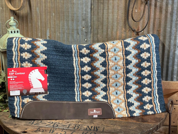 Classic Equine ESP Contoured Saddle Pad 1"-Saddle Pads-Equibrand-Lucky J Boots & More, Women's, Men's, & Kids Western Store Located in Carthage, MO