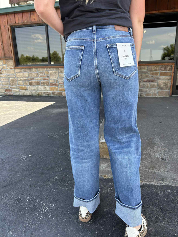 Hidden Paityn High Rise Dad Jean-Women's Denim-HIDDEN-Lucky J Boots & More, Women's, Men's, & Kids Western Store Located in Carthage, MO