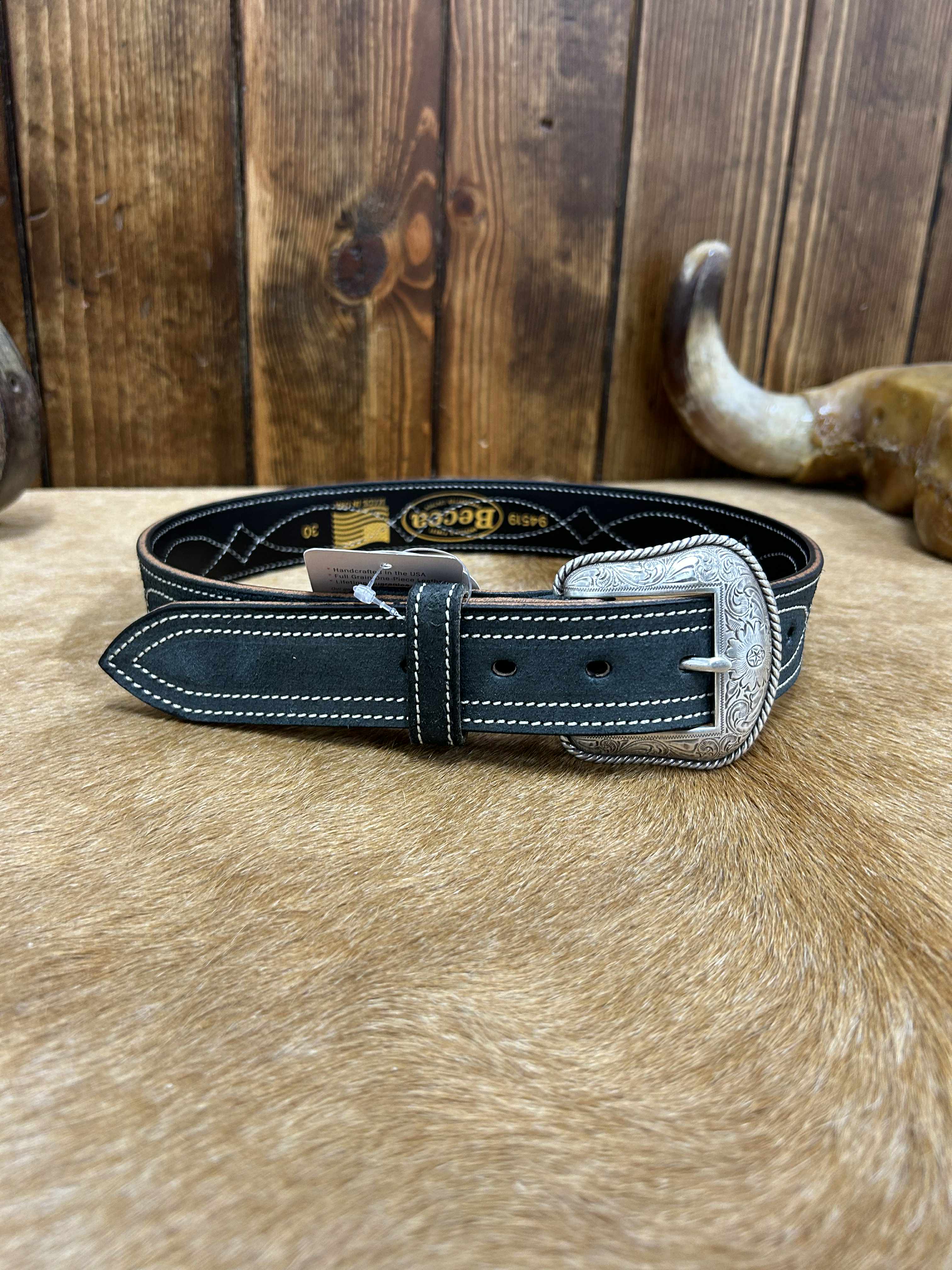 Becca Roughout Belts-Belts-Becca-Lucky J Boots & More, Women's, Men's, & Kids Western Store Located in Carthage, MO