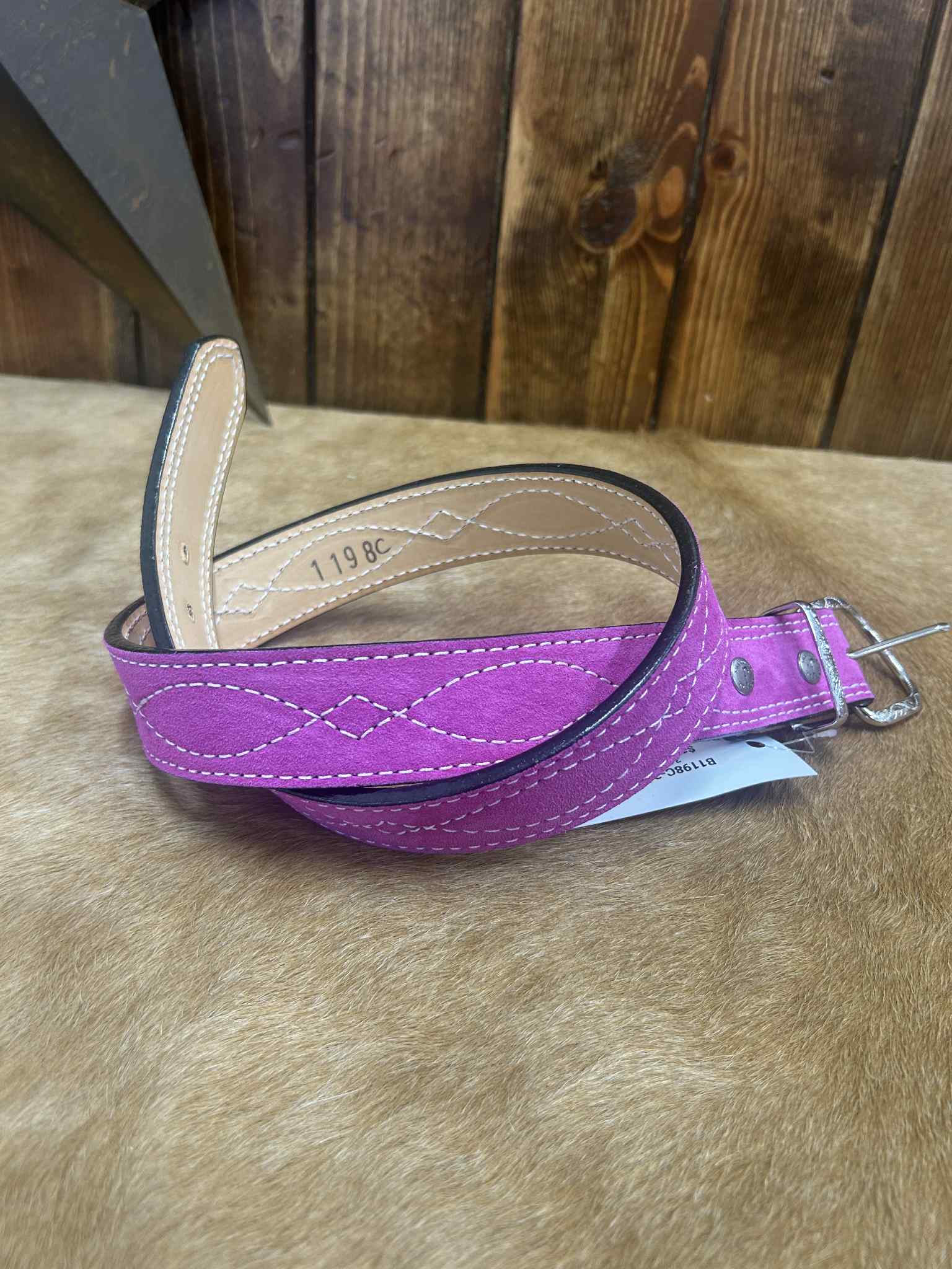 Double J Suede Belts-Belts-DOUBLE J SADDLERY-Lucky J Boots & More, Women's, Men's, & Kids Western Store Located in Carthage, MO