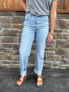 Levi's Ribcage Full Length Straight Leg in Light Wash-Women's Denim-Levi's-Lucky J Boots & More, Women's, Men's, & Kids Western Store Located in Carthage, MO