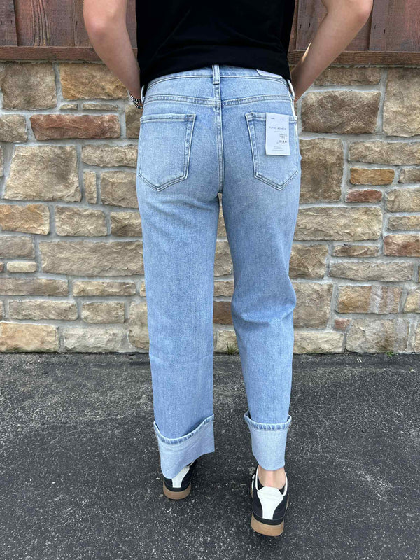 Women's Flying Monkey Elan High Rise Slim Wide Leg Jean-Women's Denim-Flying Monkey-Lucky J Boots & More, Women's, Men's, & Kids Western Store Located in Carthage, MO