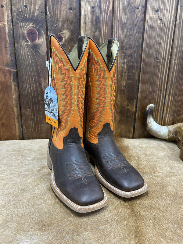 Men's R. Watson Brown Goat Boot-Men's Boots-R. Watson-Lucky J Boots & More, Women's, Men's, & Kids Western Store Located in Carthage, MO