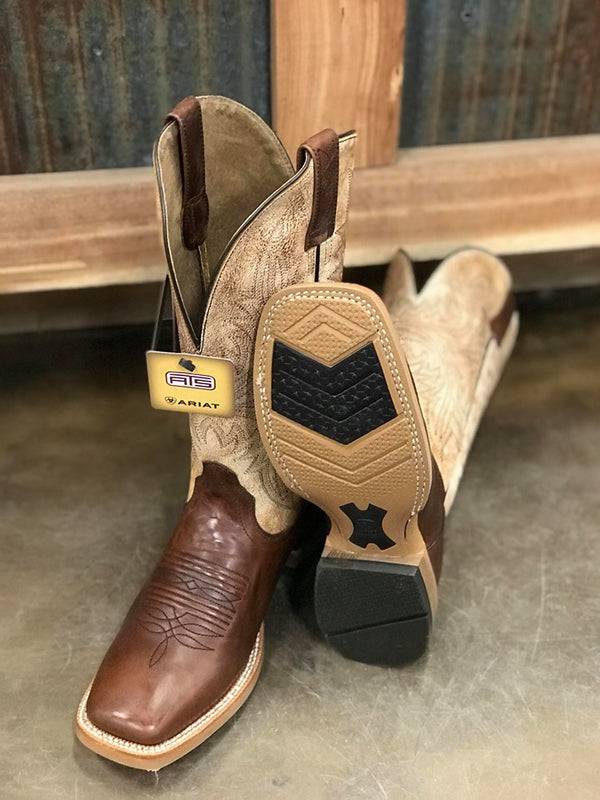 Men's Ariat Cowhand Square Toe Boot in Tarnished Alabaster-Men's Boots-Ariat-Lucky J Boots & More, Women's, Men's, & Kids Western Store Located in Carthage, MO