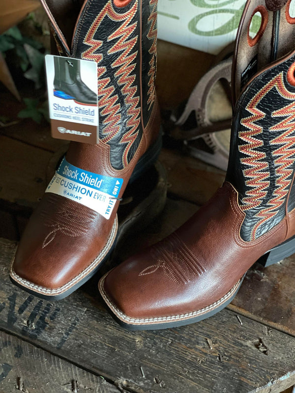 Men's Ariat Sidepass Boot-Men's Boots-Ariat-Lucky J Boots & More, Women's, Men's, & Kids Western Store Located in Carthage, MO