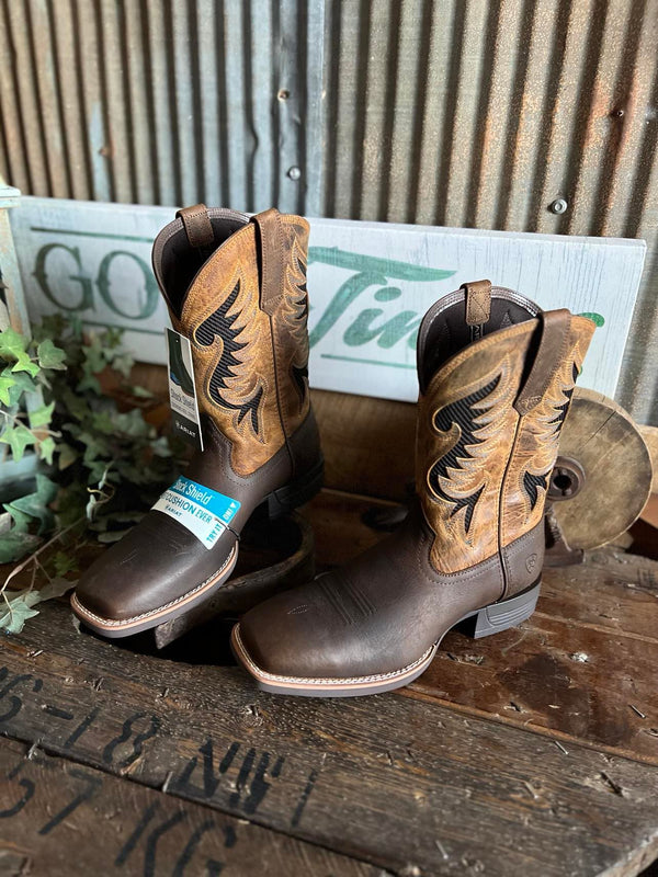 Mens Ariat Cowpuncher Square Toe Boot-Men's Boots-Ariat-Lucky J Boots & More, Women's, Men's, & Kids Western Store Located in Carthage, MO
