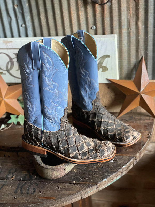 Men's Anderson Bean Bellflower Blue Brazilian Big Bass-Men's Boots-Anderson Bean-Lucky J Boots & More, Women's, Men's, & Kids Western Store Located in Carthage, MO