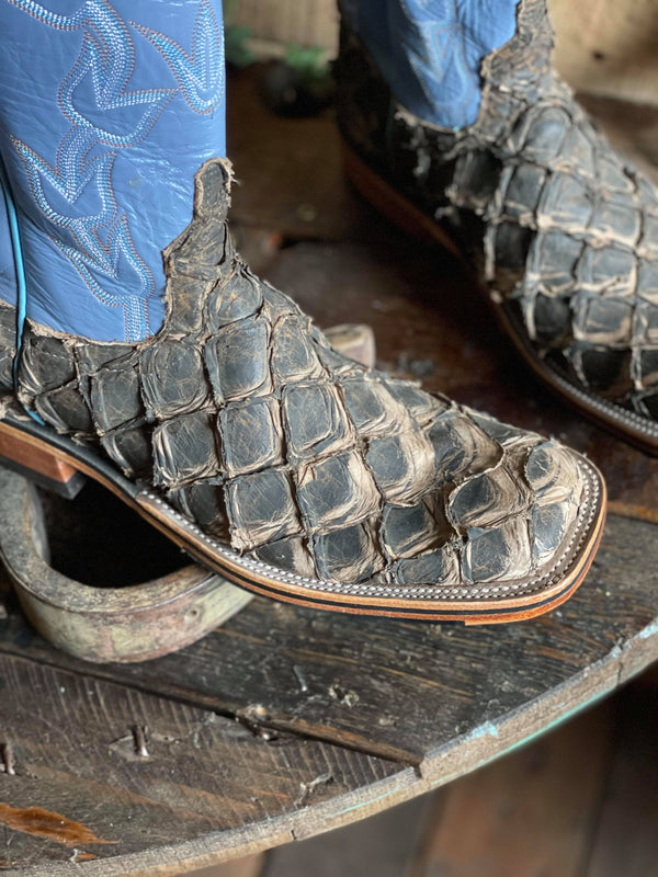 Men's Anderson Bean Bellflower Blue Brazilian Big Bass-Men's Boots-Anderson Bean-Lucky J Boots & More, Women's, Men's, & Kids Western Store Located in Carthage, MO