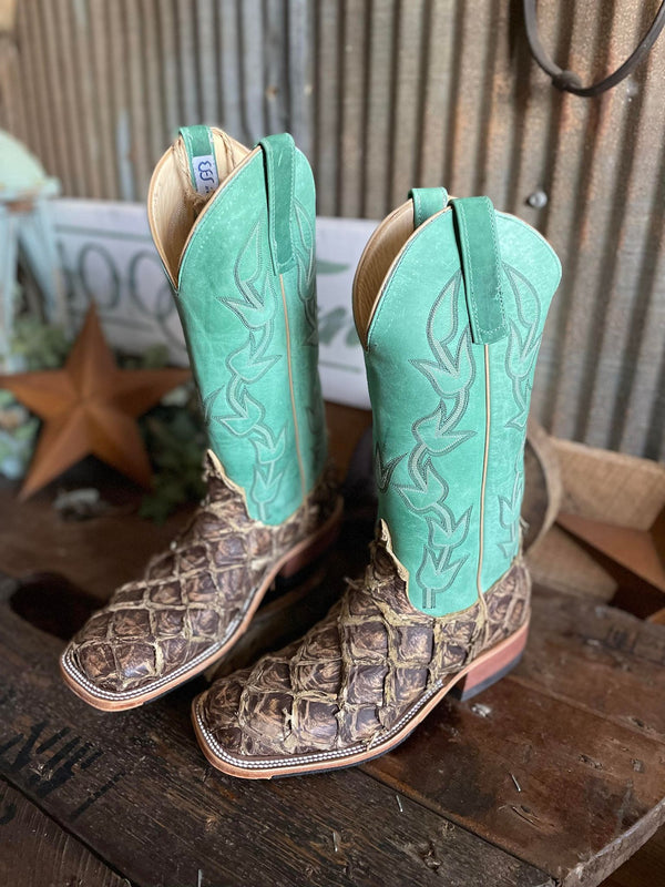 Men's Anderson Bean Saddle Brown Rustic Big Bass Boot-Men's Boots-Anderson Bean-Lucky J Boots & More, Women's, Men's, & Kids Western Store Located in Carthage, MO