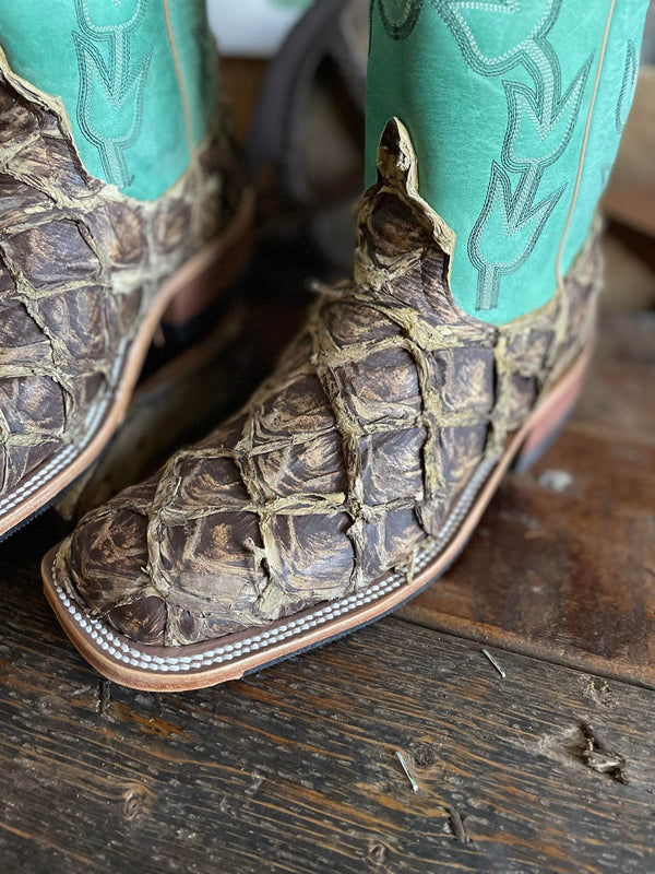 Men's Anderson Bean Saddle Brown Rustic Big Bass Boot-Men's Boots-Anderson Bean-Lucky J Boots & More, Women's, Men's, & Kids Western Store Located in Carthage, MO