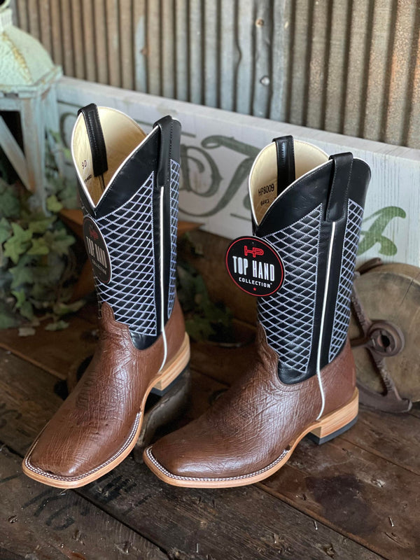 Men's Horse Power Kango Tobac Smooth Ostrich Boot-Men's Boots-Horse Power-Lucky J Boots & More, Women's, Men's, & Kids Western Store Located in Carthage, MO