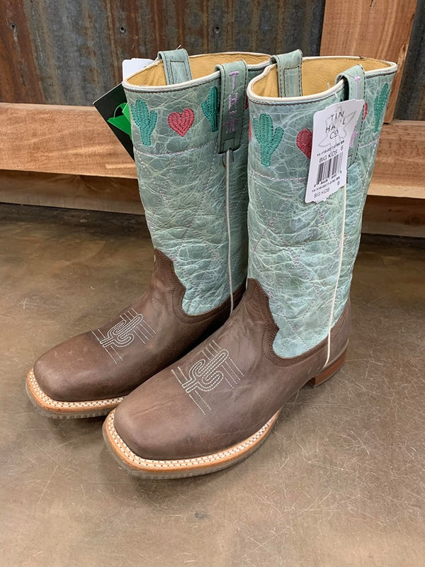 Youth Tin Haul I Heart Cactus Boot-Kids Boots-Tin Haul-Lucky J Boots & More, Women's, Men's, & Kids Western Store Located in Carthage, MO