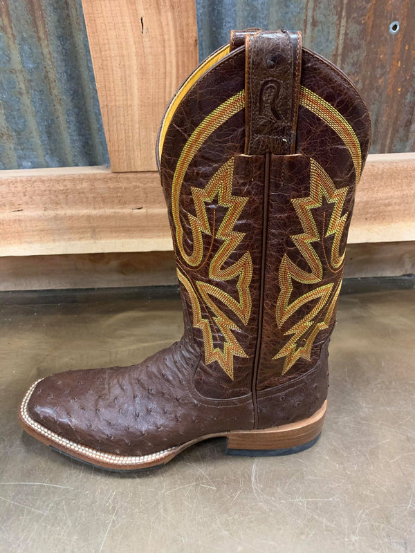 Rod Patrick Brown Full Quill Ostrich RPM119-Men's Boots-Rod Patrick-Lucky J Boots & More, Women's, Men's, & Kids Western Store Located in Carthage, MO