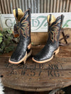 Men's R. Watson Black Full Quill Ostrich Boot-Men's Boots-R. Watson-Lucky J Boots & More, Women's, Men's, & Kids Western Store Located in Carthage, MO