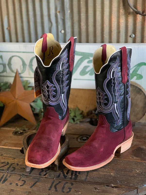Men's R. Watson Rhubarb Roughout Boot-Men's Boots-R. Watson-Lucky J Boots & More, Women's, Men's, & Kids Western Store Located in Carthage, MO