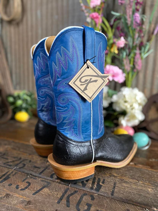 Mens Fenoglio Black Smooth Quill Ostrich Boot-Men's Boots-Fenoglio Boots-Lucky J Boots & More, Women's, Men's, & Kids Western Store Located in Carthage, MO