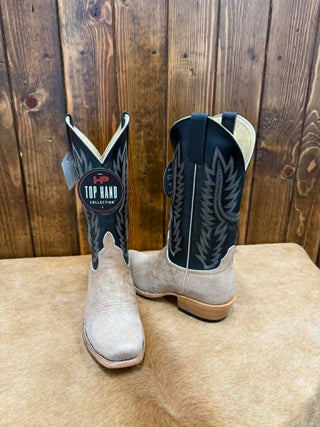 Men's Horse Power Tan Vintage Reversed Smooth Quill Boot-Men's Boots-Horse Power-Lucky J Boots & More, Women's, Men's, & Kids Western Store Located in Carthage, MO