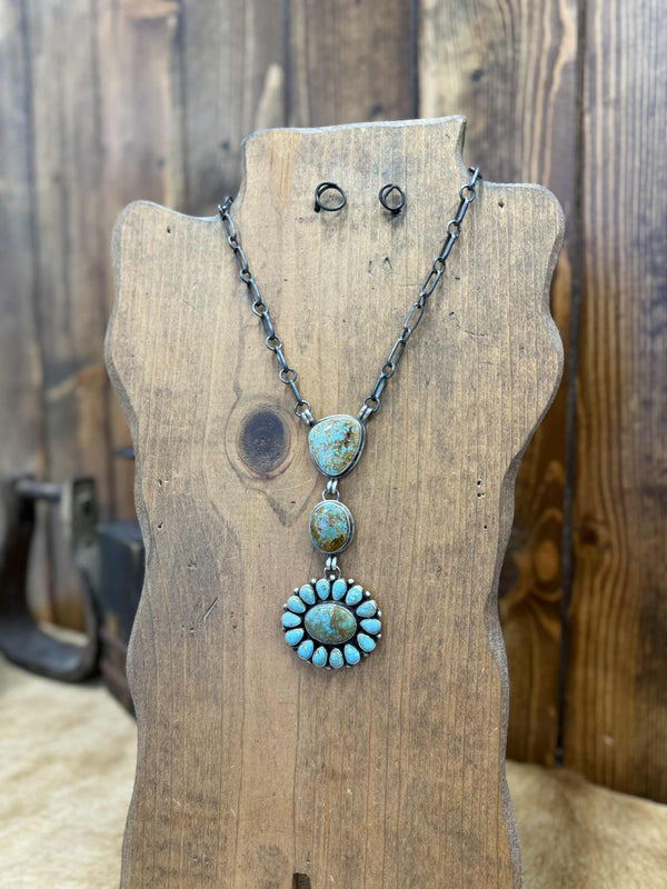Paloma Necklace-Necklaces-LJ Turquoise-Lucky J Boots & More, Women's, Men's, & Kids Western Store Located in Carthage, MO