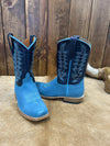 Kid's Macie Bean Turquoise Suede Boot-Kids Boots-Macie Bean-Lucky J Boots & More, Women's, Men's, & Kids Western Store Located in Carthage, MO