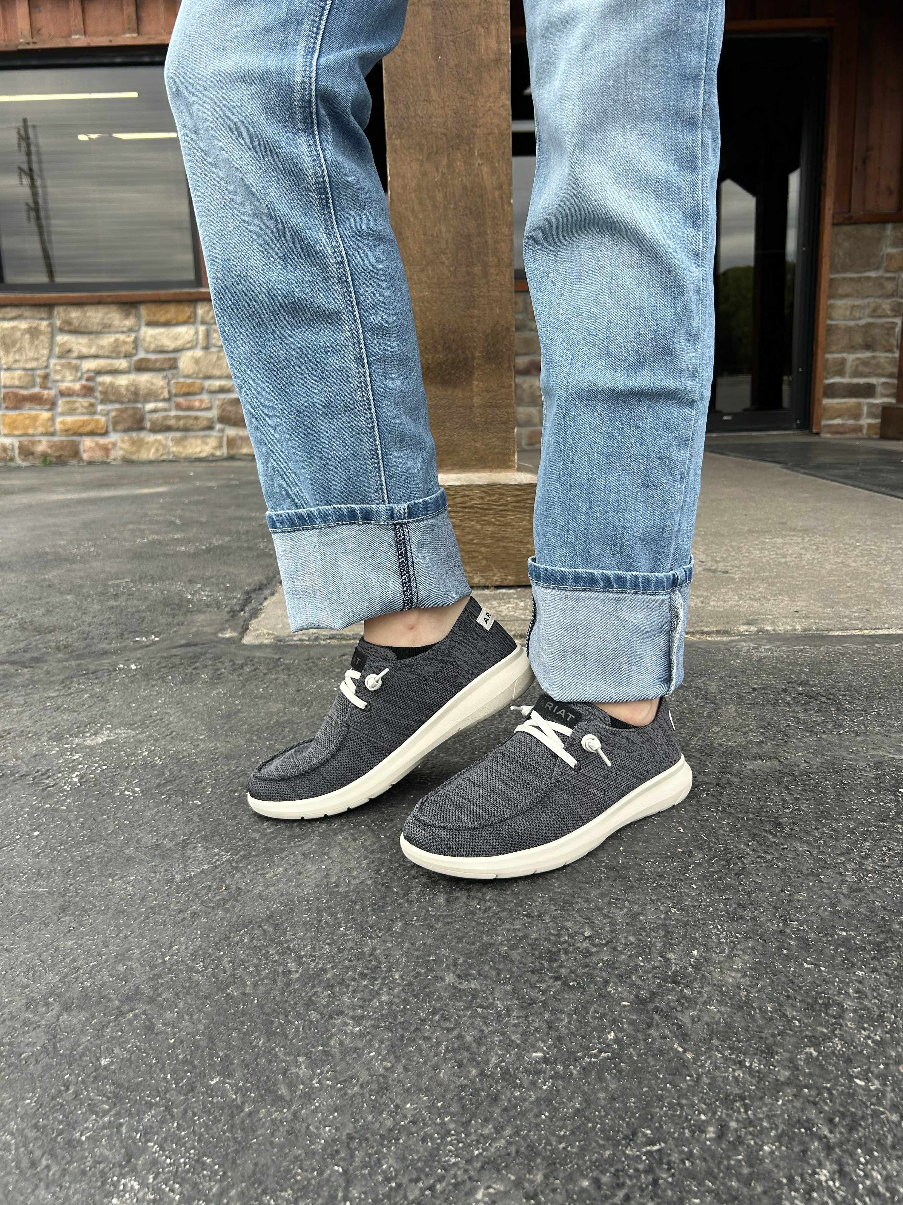 Women's Ariat Heathered Smoke Knit Hilo Shoes-Women's Casual Shoes-Ariat-Lucky J Boots & More, Women's, Men's, & Kids Western Store Located in Carthage, MO