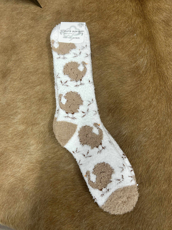 Holiday Cozy Crew Socks-Socks-World's Softest Socks-Lucky J Boots & More, Women's, Men's, & Kids Western Store Located in Carthage, MO