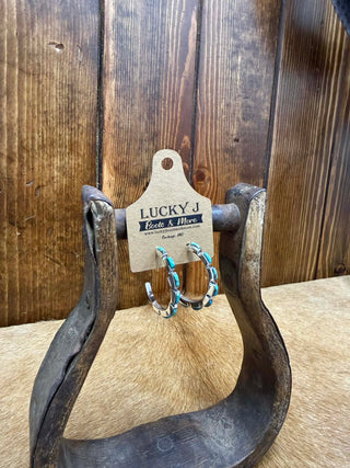 Kennedy Earrings-Earrings-LJ Turquoise-Lucky J Boots & More, Women's, Men's, & Kids Western Store Located in Carthage, MO