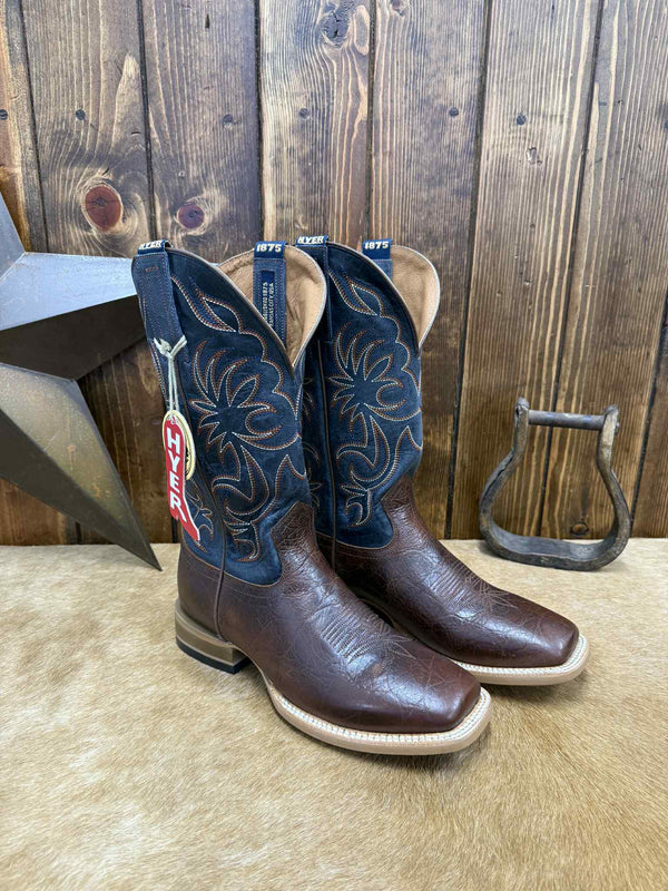 Men's Hyer Brown Clay Cowhide Boot-Men's Boots-HYER Boots-Lucky J Boots & More, Women's, Men's, & Kids Western Store Located in Carthage, MO