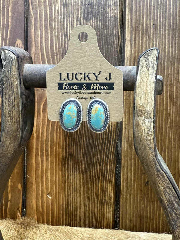Iliana Earrings-Earrings-LJ Turquoise-Lucky J Boots & More, Women's, Men's, & Kids Western Store Located in Carthage, MO
