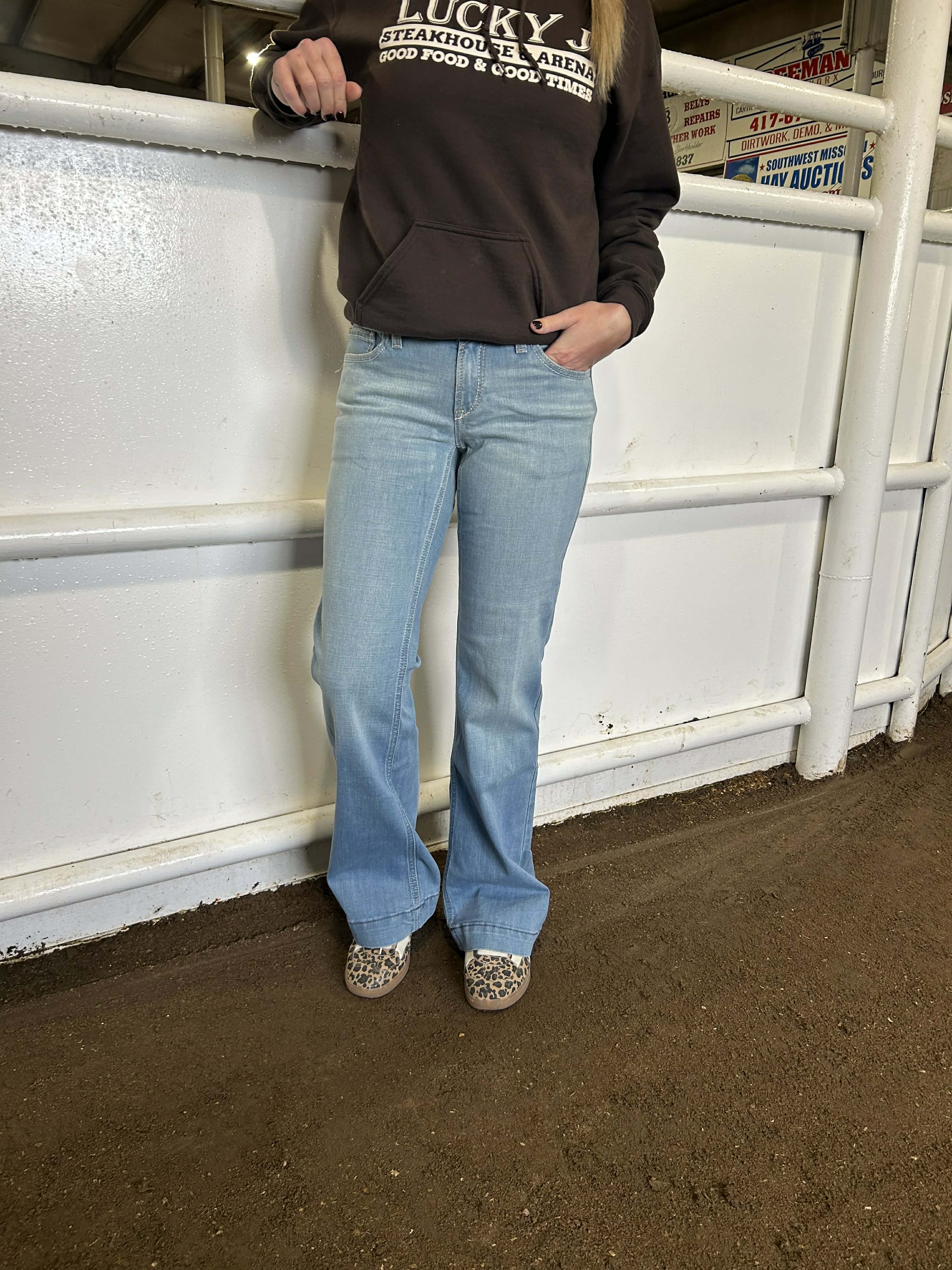 Women's Ariat Giovana Slim Leg Trouser Jean-Women's Denim-Ariat-Lucky J Boots & More, Women's, Men's, & Kids Western Store Located in Carthage, MO