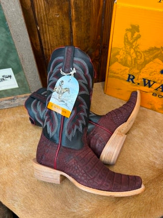 Men's R. Watson Nubuck Rhubarb Caiman Belly Boot